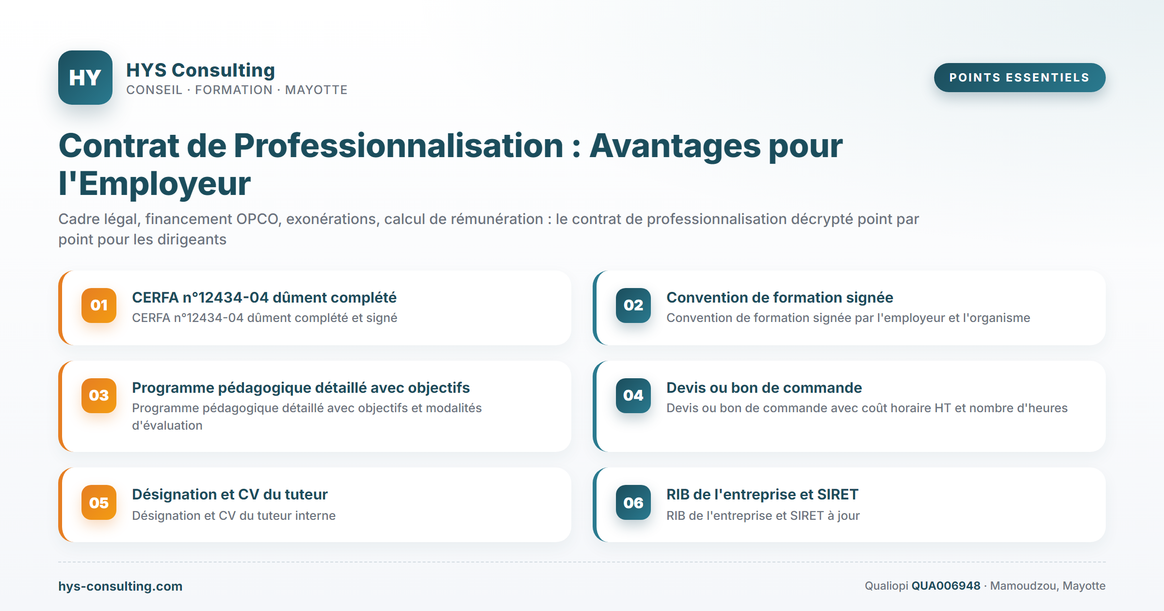 Points essentiels — Contrat de Professionnalisation : Avantages pour l'Employeur et…