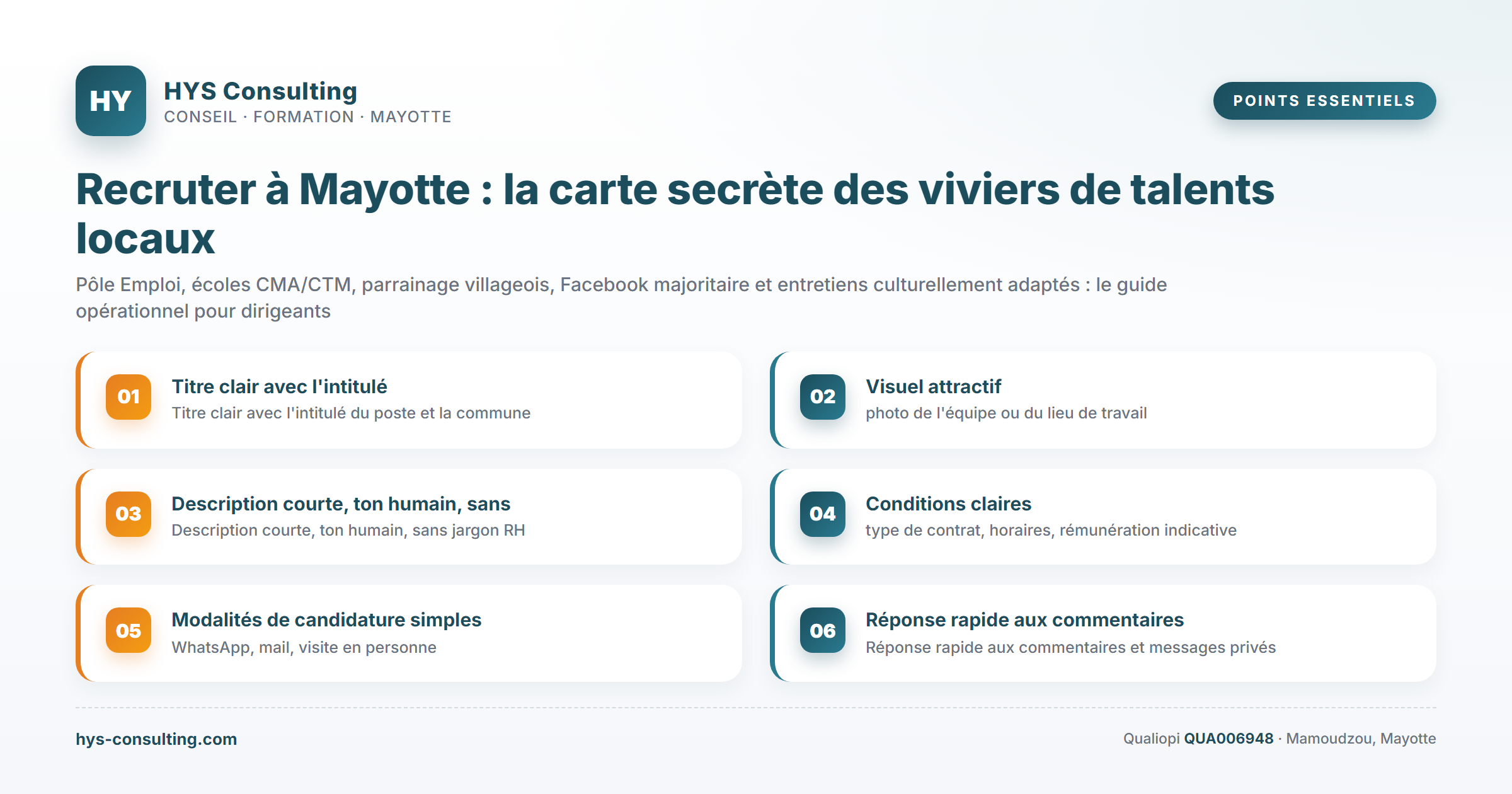 Points essentiels — Recruter à Mayotte : la carte secrète des viviers de talents locaux