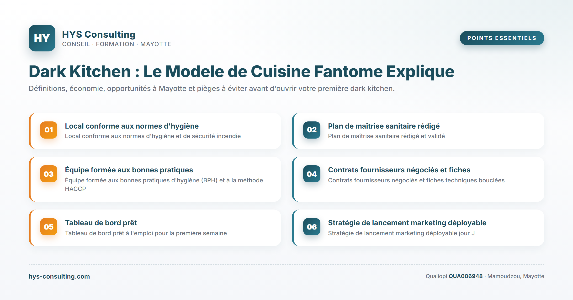 Points essentiels — Dark Kitchen : Le Modele de Cuisine Fantome Explique
