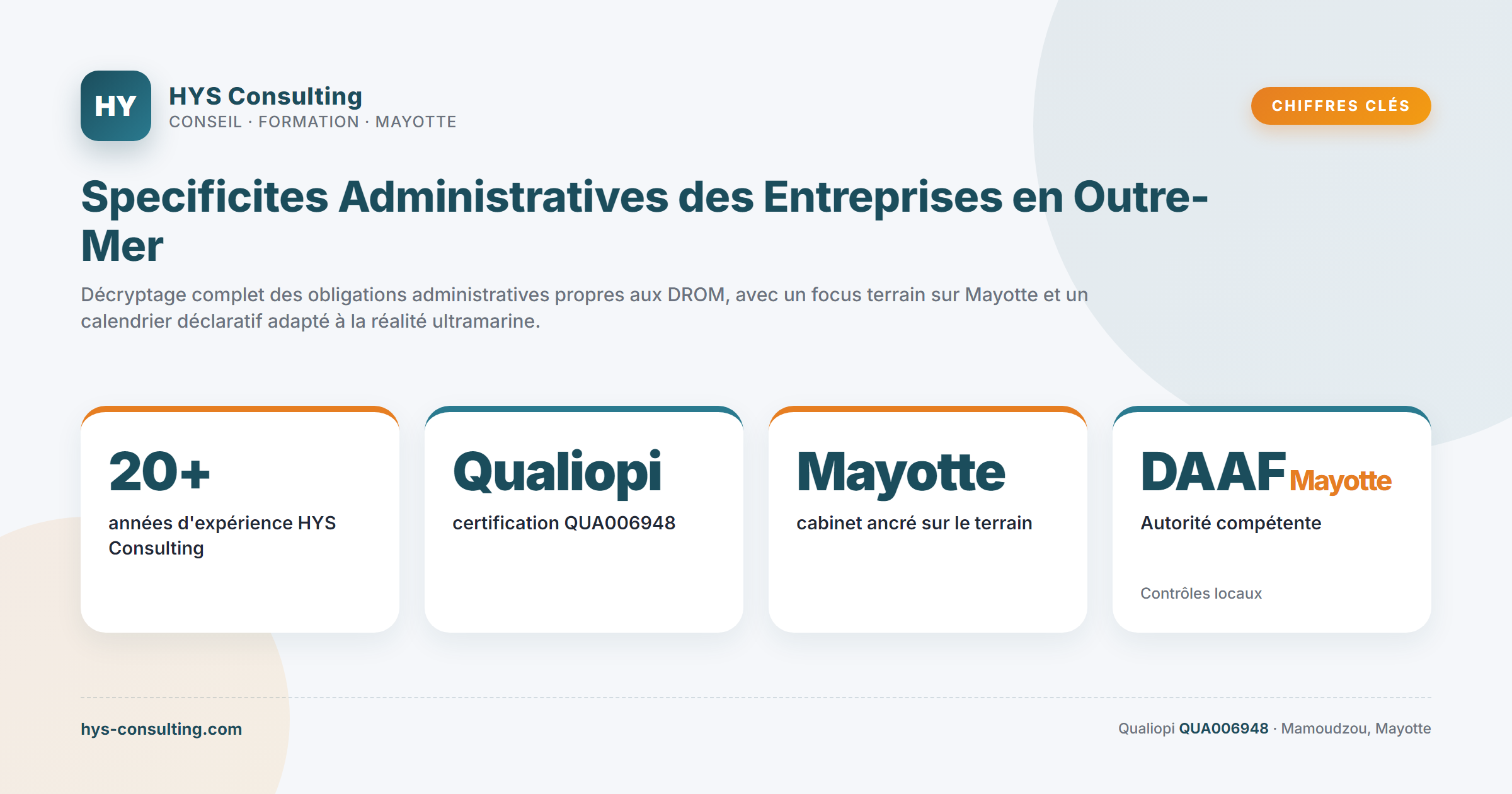 Chiffres clés — Specificites Administratives des Entreprises en Outre-Mer