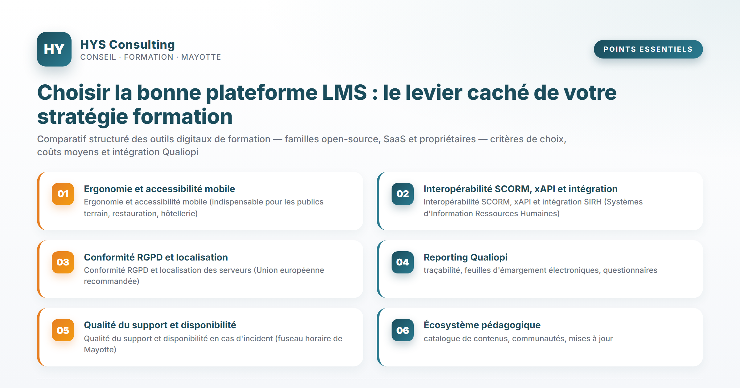 Points essentiels — Choisir la bonne plateforme LMS : le levier caché de votre stratégie formation