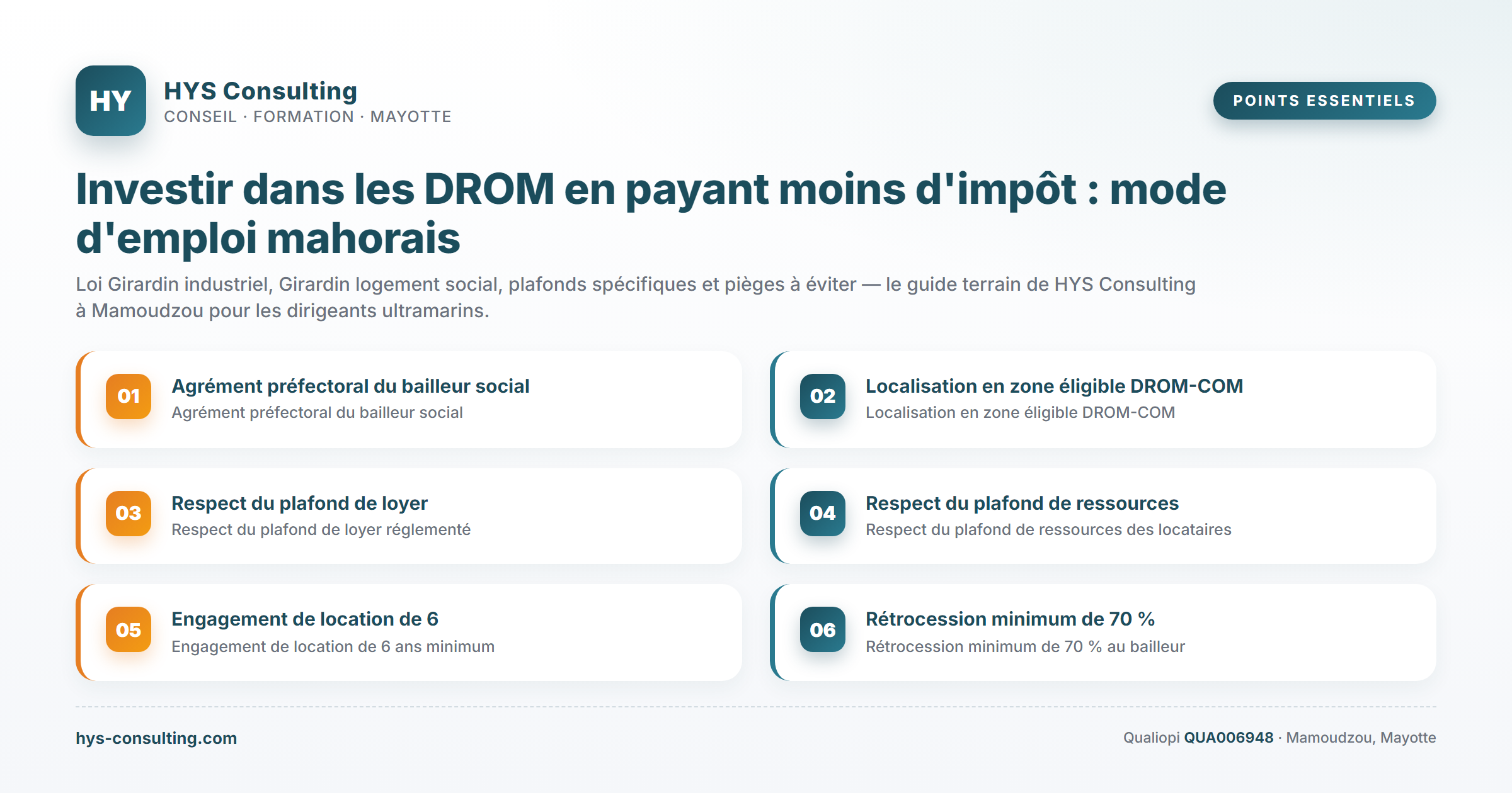 Points essentiels — Investir dans les DROM en payant moins d'impôt : mode d'emploi mahorais